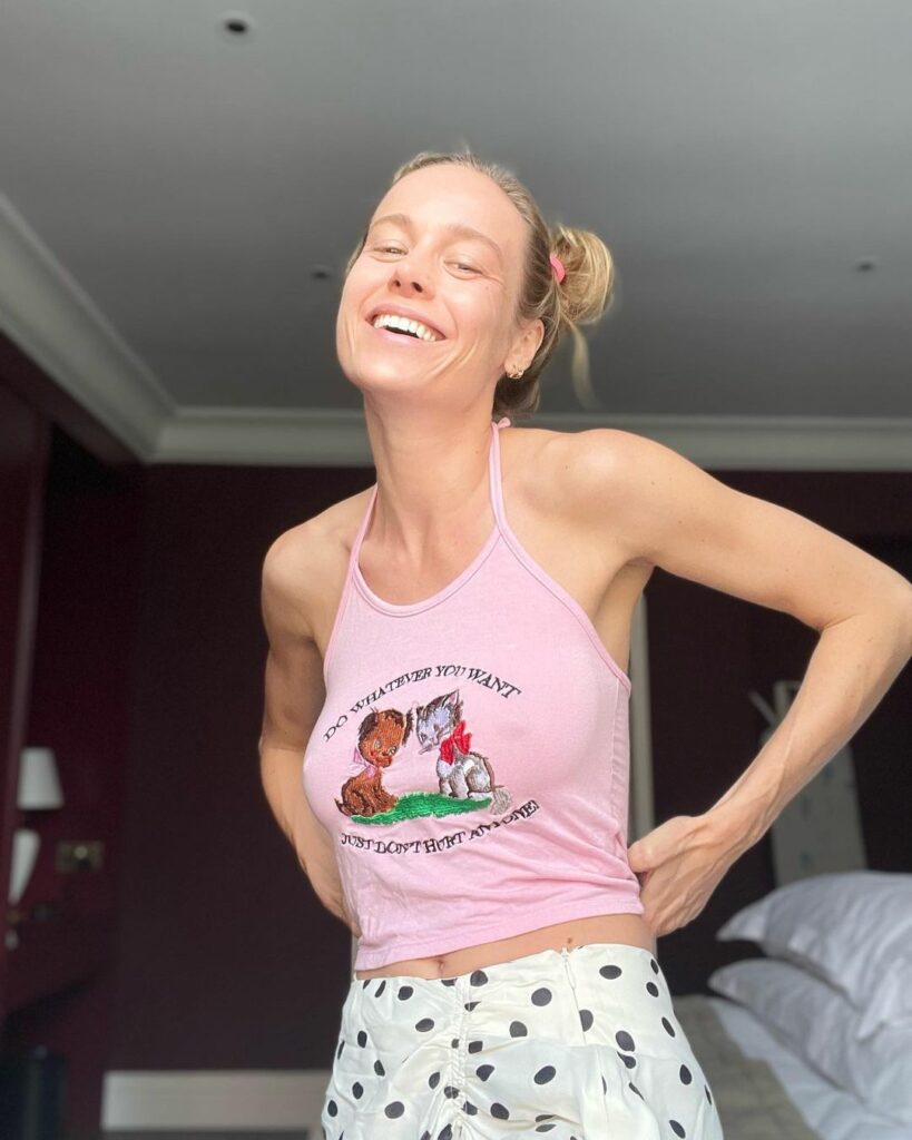 Brie Larson posing for the camera.