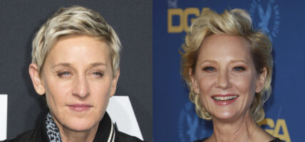 Portraits of Ellen DeGeneres and Anne Heche