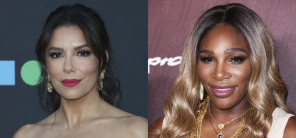 Portraits of Eva Longoria and Serena Williams