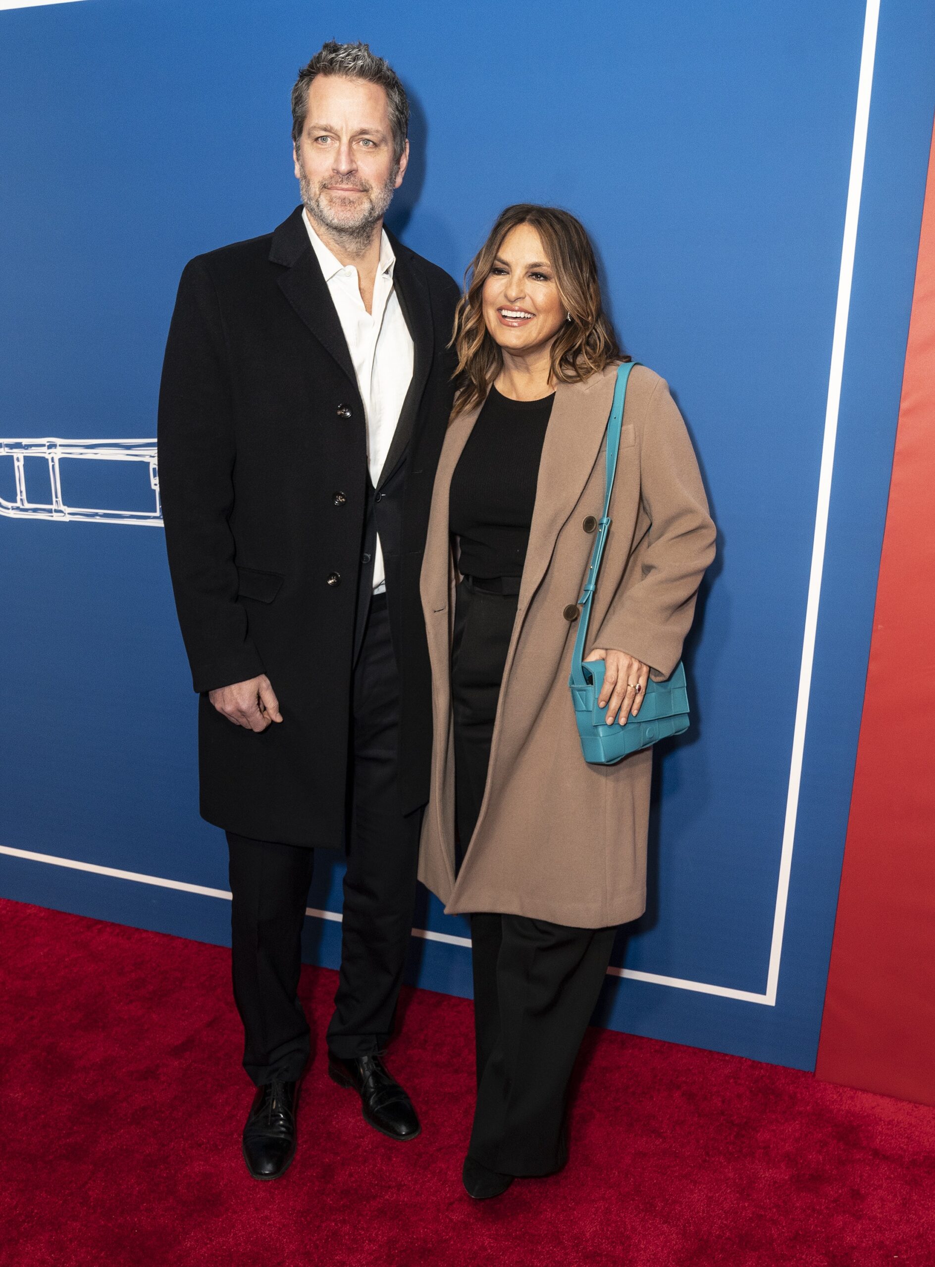 Mariska Hargitay and Peter Hermann at NY: Opening night for musical The Music Man