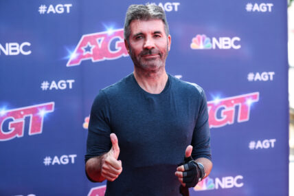 English TV personality Simon Cowell arrives at NBC's 'America's Got Talent' Season 17 Kick-Off Red Carpet held at the Pasadena Civic Auditorium on April 20, 2022 in Pasadena, Los Angeles, California, United States.