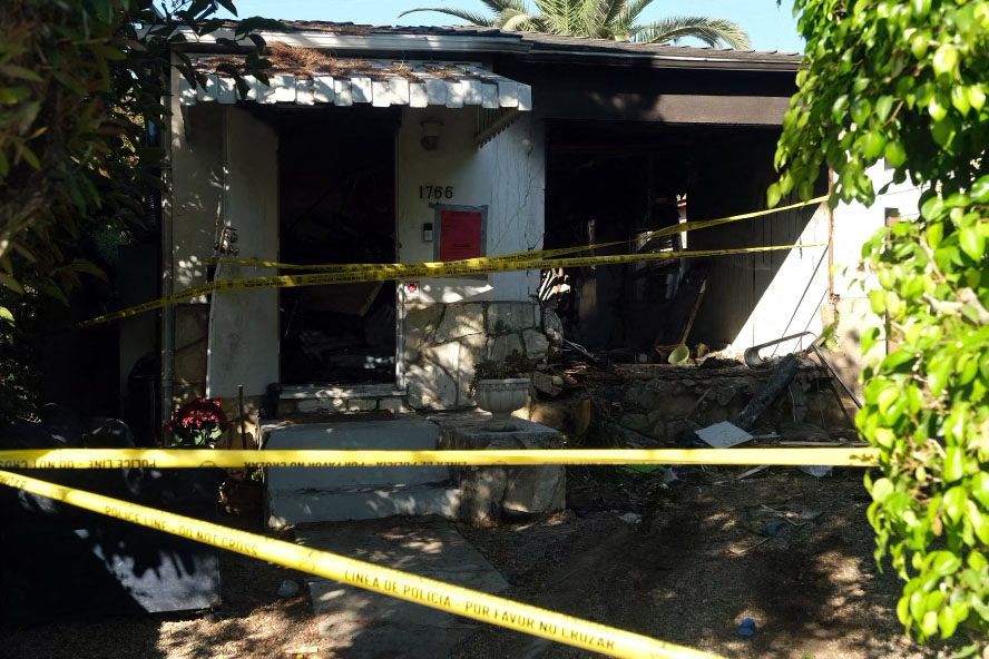 The home Anne Heche crashed her car into and cause a fire outbreak