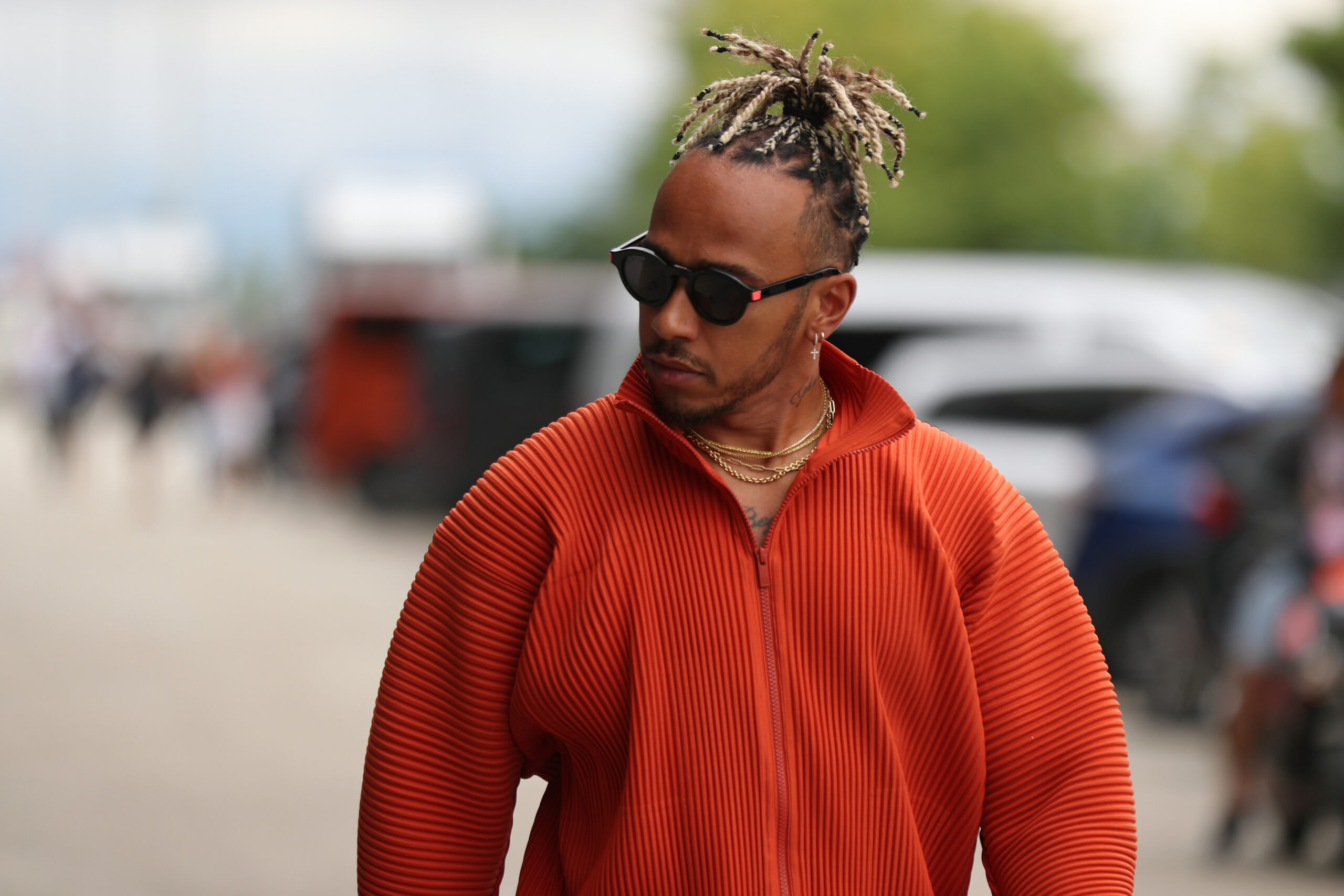 Lewis Hamilton at the 2022 FIA Formula 1 Grand Prix Race Day Jul 31st