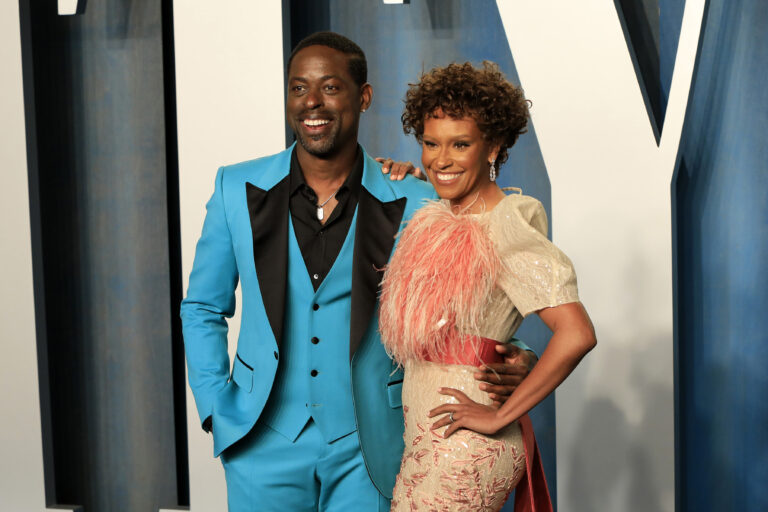 Sterling K Brown, Ryan Michelle Bathe at the Vanity Fair Oscar Party at Wallis