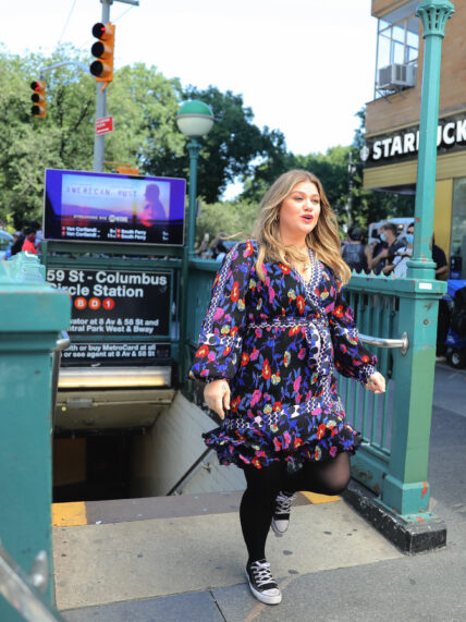 Kristin Chenoweth at set of apos The Kelly Clarkson Show apos