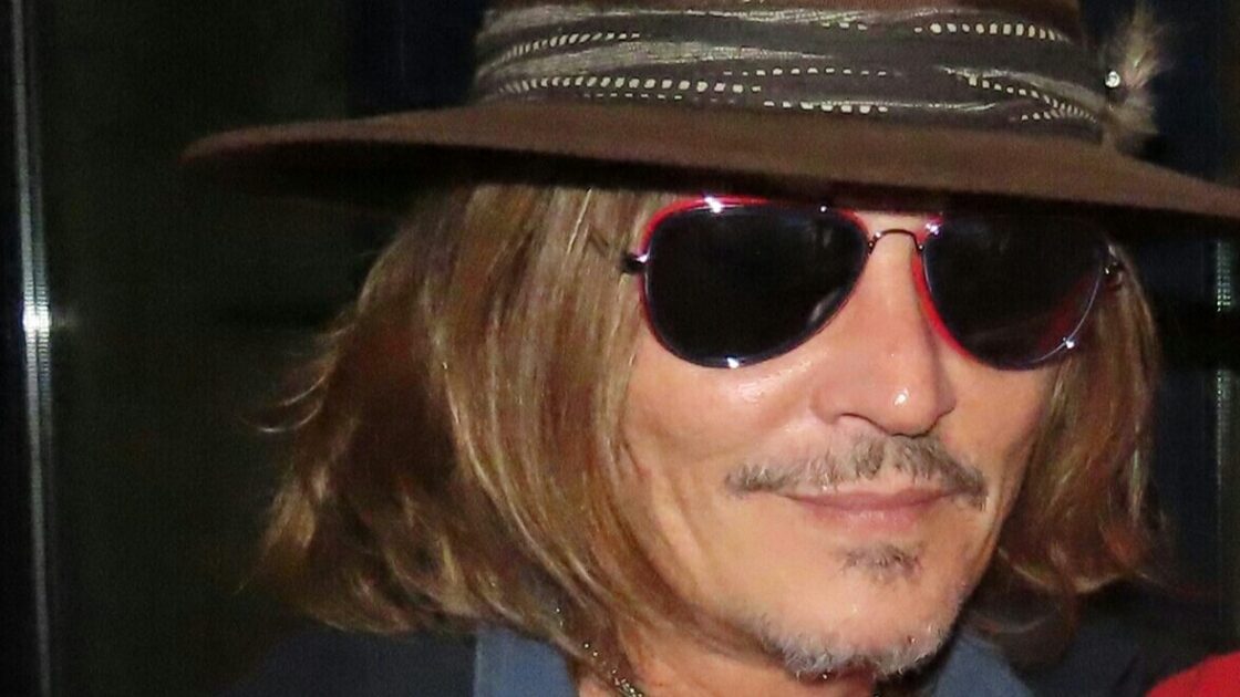 Johnny Depp seen going out of the La Perouse restaurant in Paris