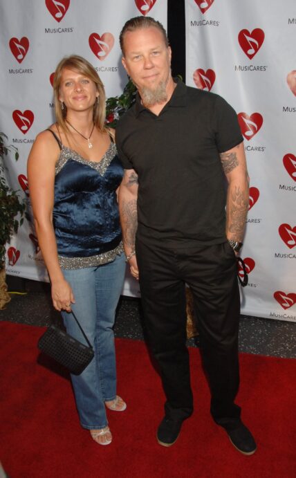 James Hetfield of Metallica and wife Francesca Hatfield