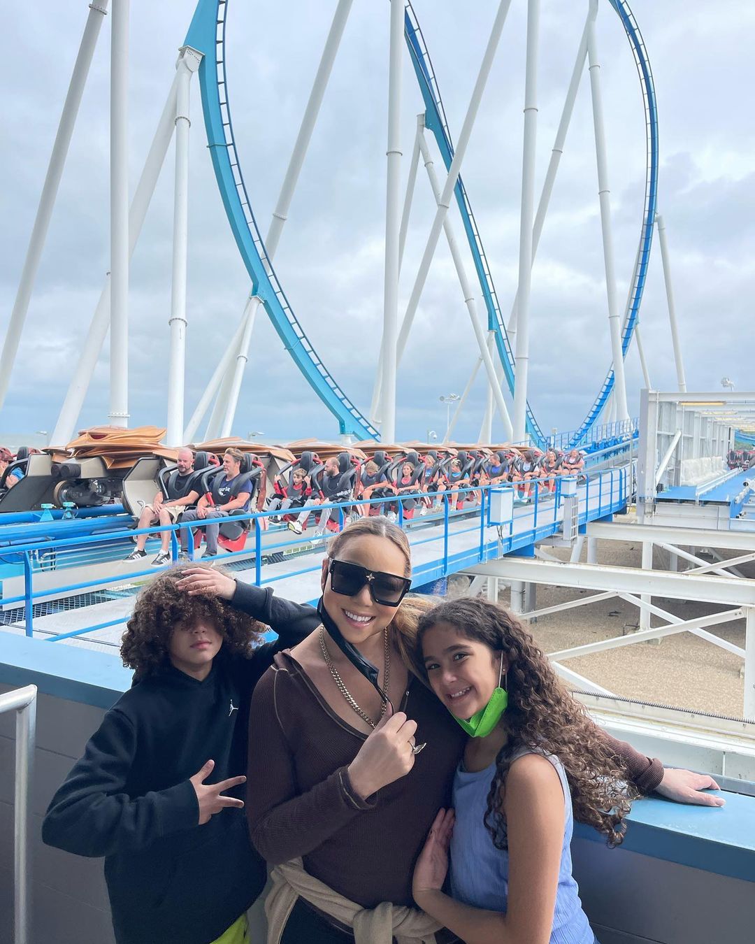 Mariah Carey and her twins