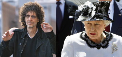 Portraits of Howard Stern and Queen Elizabeth II