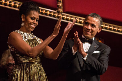 Barack & Michelle Obama at the 2012 Kennedy Center Honors Reception