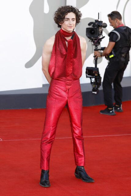 Timothée Chalamet at the Venice Film Festival