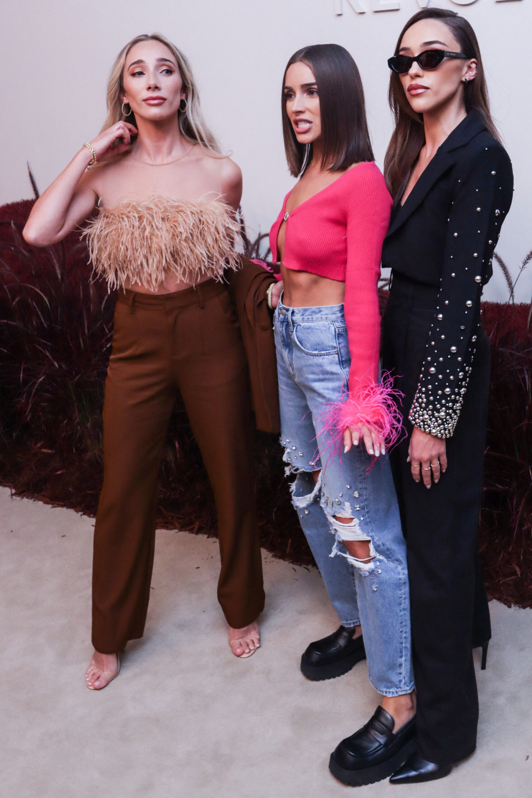MANHATTAN, NEW YORK CITY, NEW YORK, USA - SEPTEMBER 08: REVOLVE Gallery NYFW (New York Fashion Week) 2022 Presentation VIP Opening Event held at The Shops at Hudson Yards on September 8, 2022 in Manhattan, New York City, New York, United States. 09 Sep 2022 Pictured: Aurora Culpo, Olivia Culpo, Sophia Culpo. Photo credit: Christian Lora/Image Press Agency/MEGA TheMegaAgency.com +1 888 505 6342 (Mega Agency TagID: MEGA893722_048.jpg) [Photo via Mega Agency]