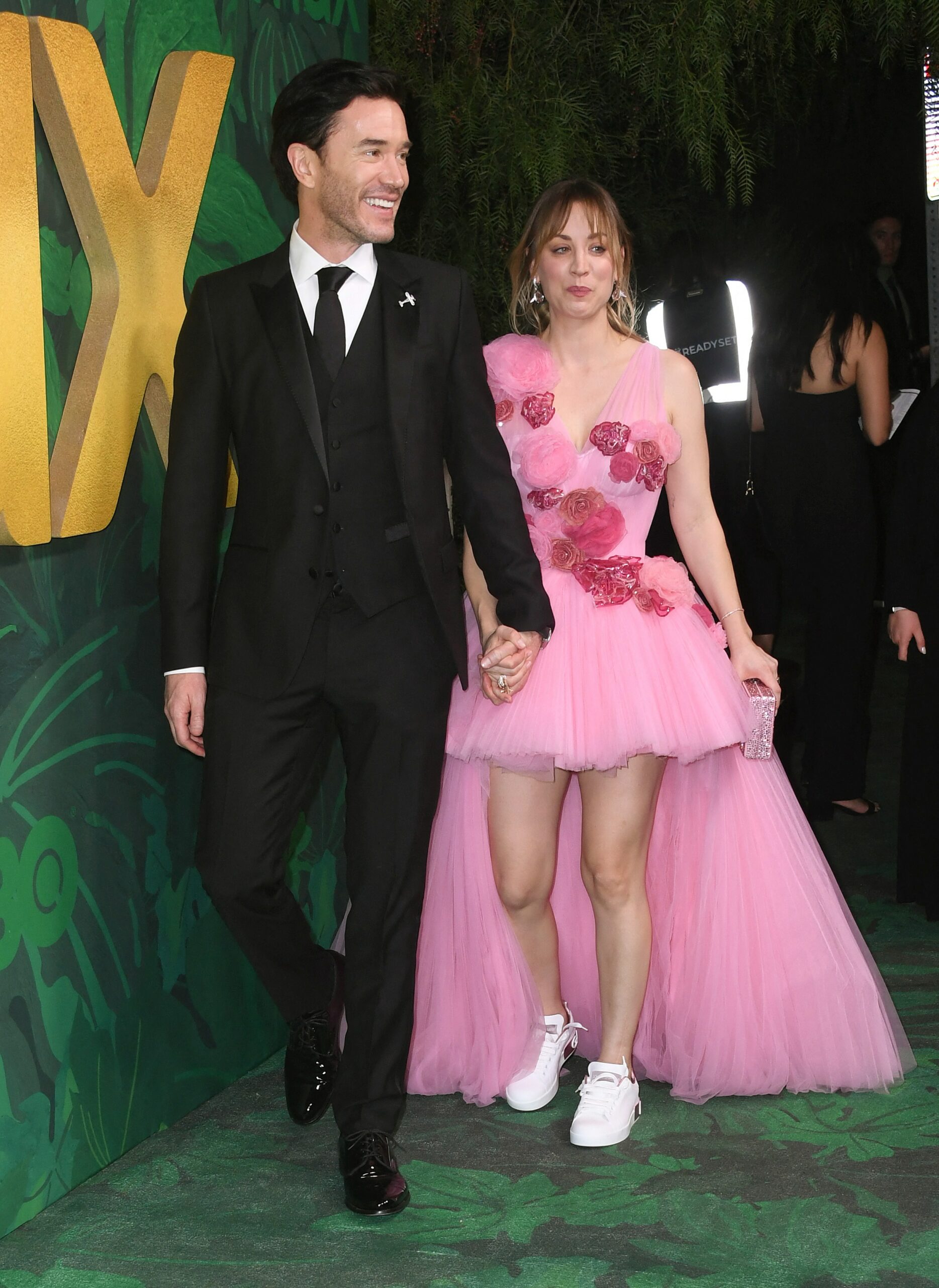 Tom Pelphrey and Kaley Cuoco at HBO Emmy's Party 2022