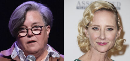 Portraits of Rosie O'Donnell and Anne Heche