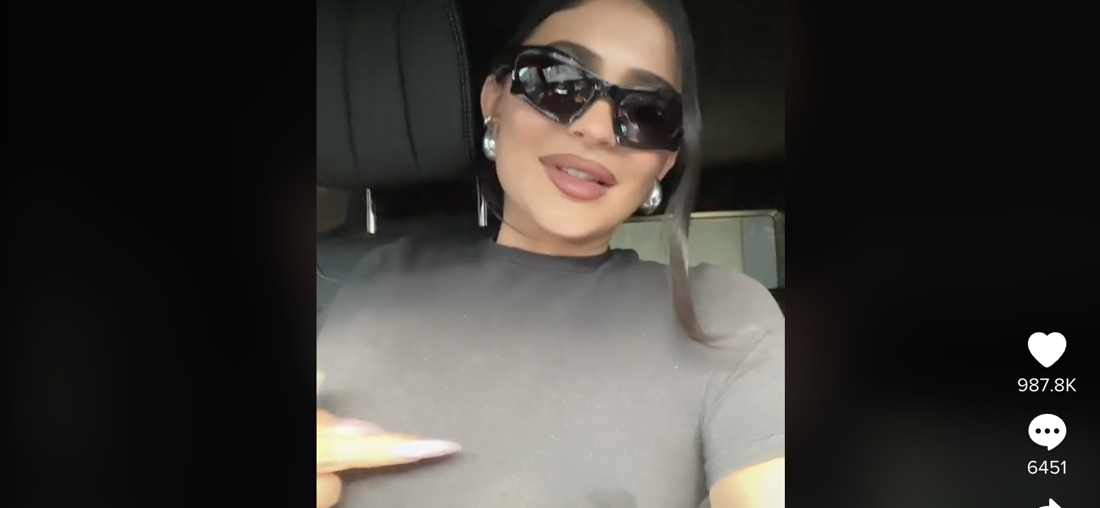 Kylie Jenner Lactates On Herself Filming A TikTok