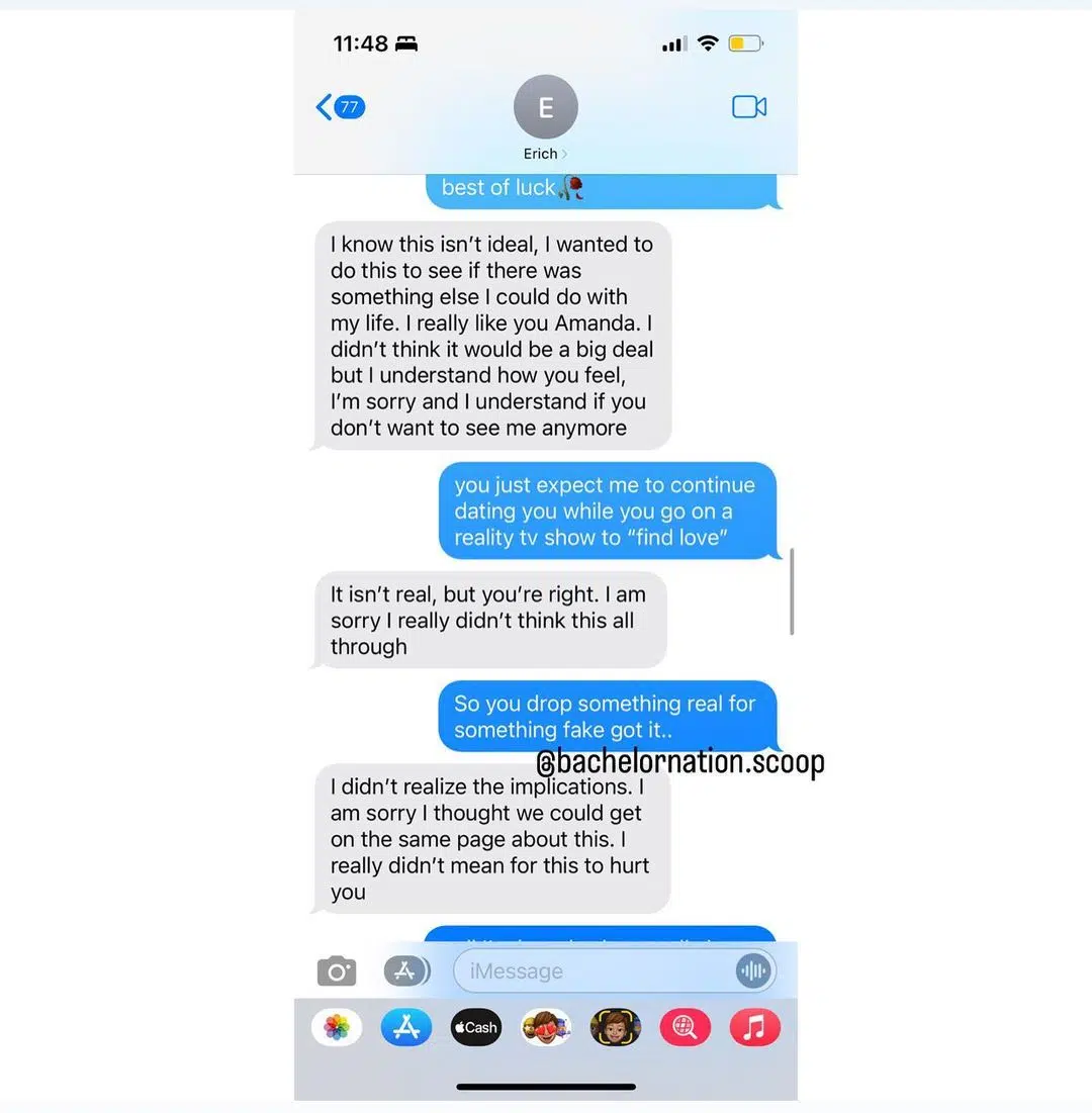text messages exposing erich schwer