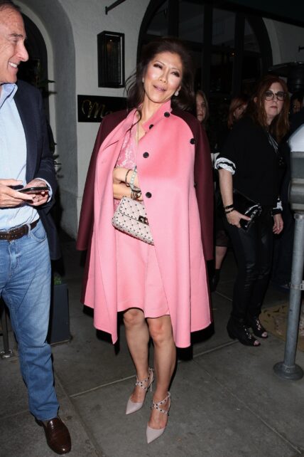 Les Moonves who recently left CBS after allegations of sexual misconduct leveled against him is spotted leaving Madeo restaurant with Julie Chen