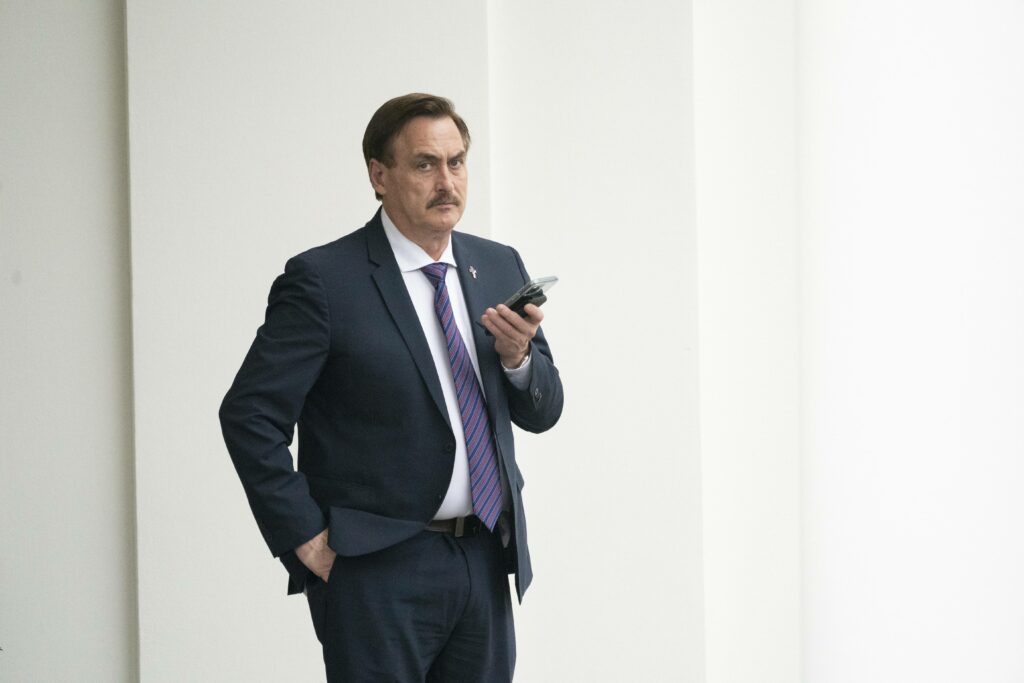 Michael Lindell inventor of the quot MyPillow quot pillow photographed at the West Wing