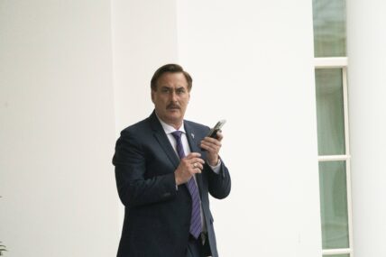 Michael Lindell inventor of the quot MyPillow quot pillow photographed at the West Wing