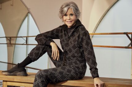 Jane Fonda gets physical for H amp M