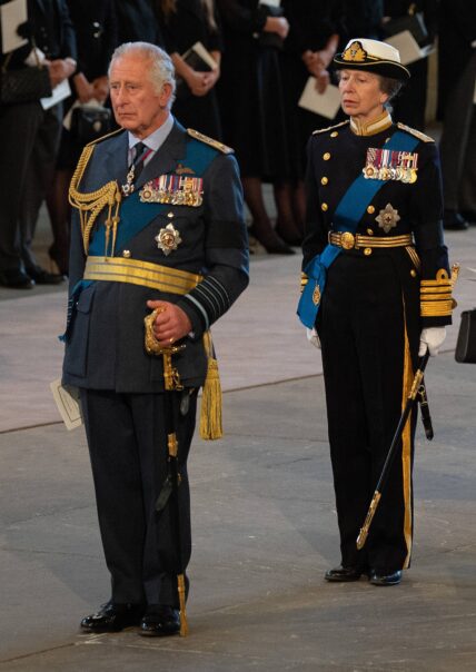 Members of the royal family pay their respects for the Lying-in State of Queen Elizabeth II
