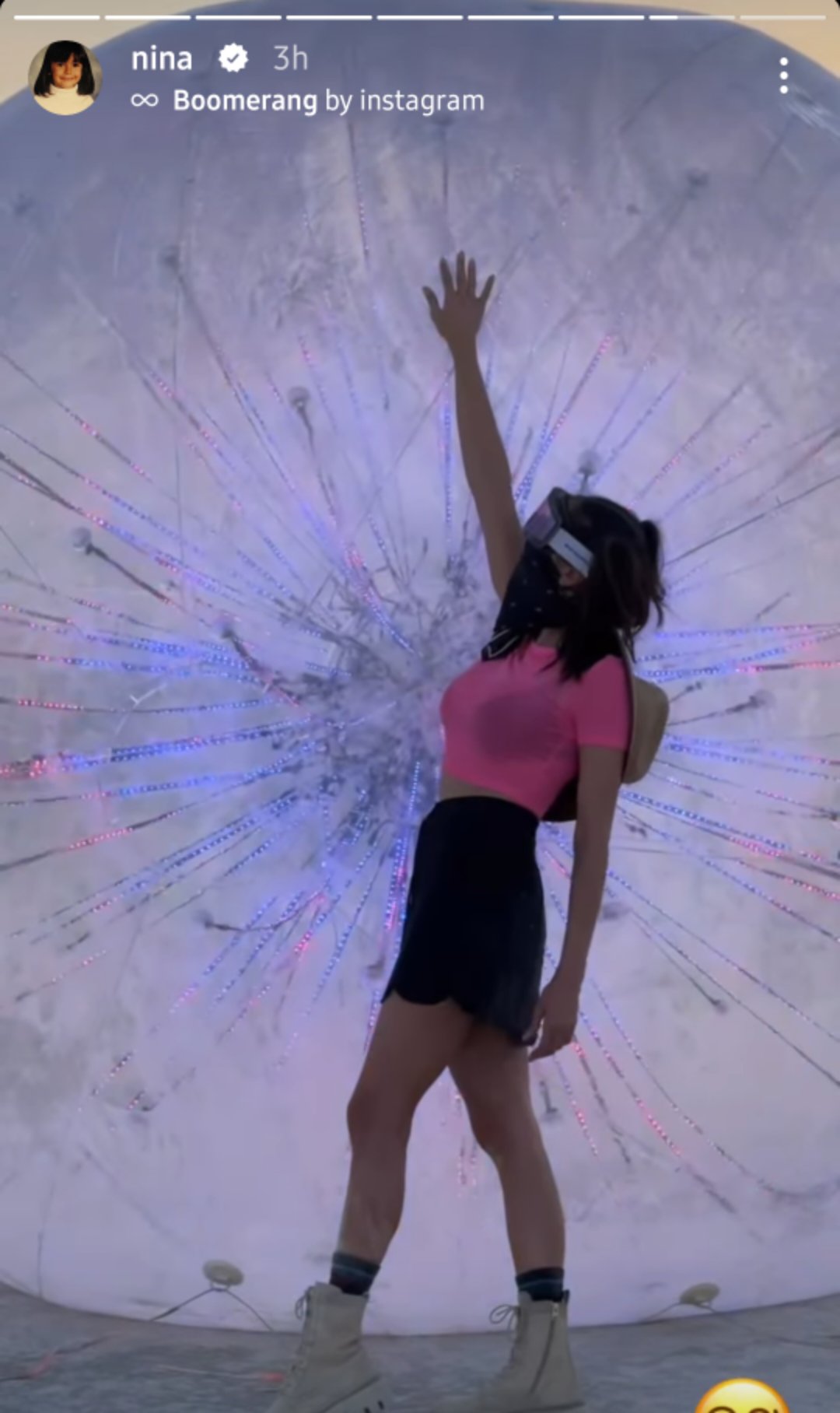 Nina Dobrev at Burning Man 2022