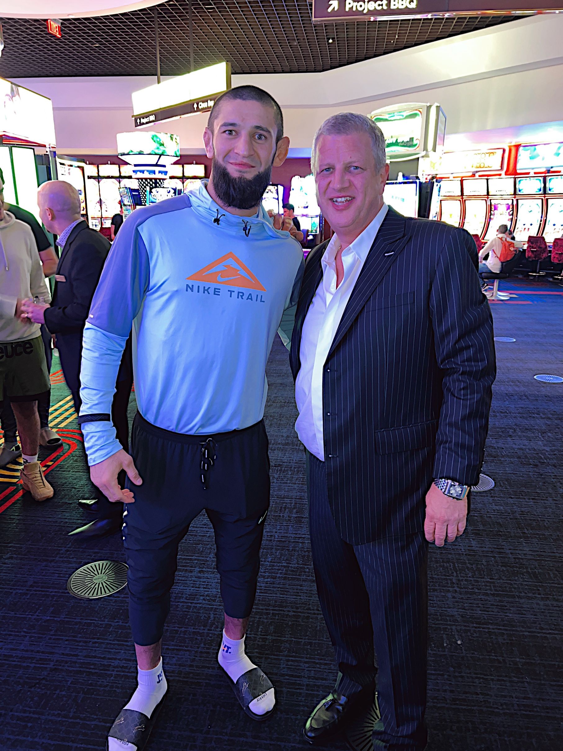 'UFC' Star Khamzat Chimaev Spotted Having 'Salad' At Circa In Las Vegas Before Win