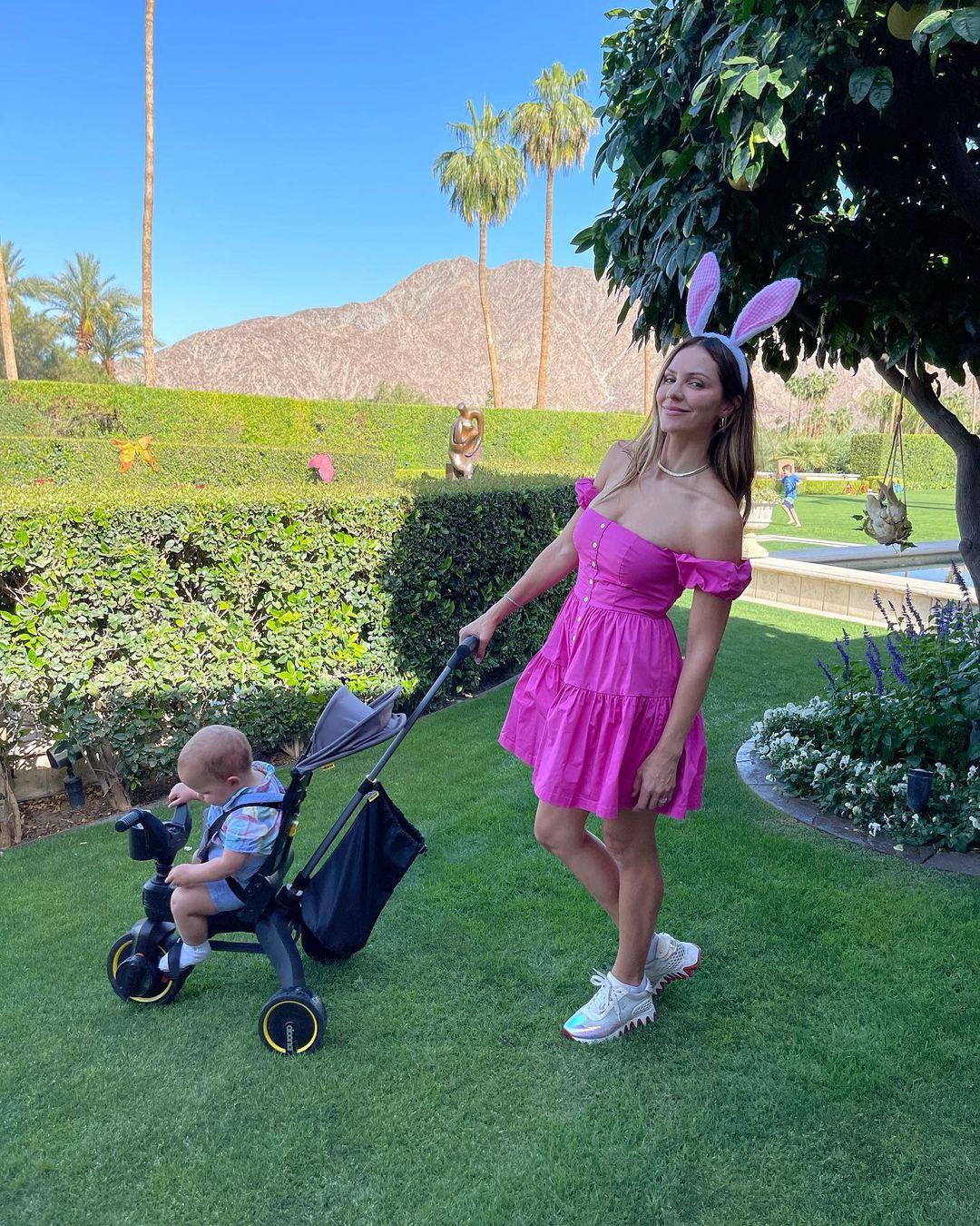 Katharine McPhee and her son