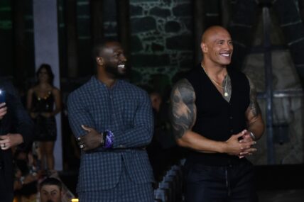 Aldis Hodge and The Rock 'Black Adam' Photocall Fan Event In Mexico City