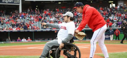 Peter Knab Guardians First Pitch