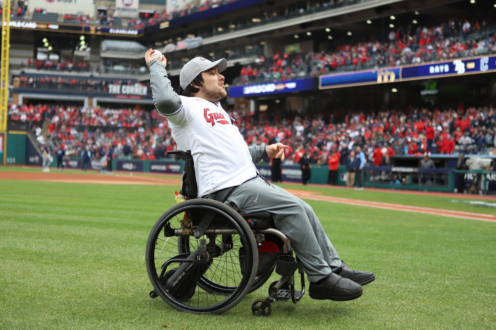 Peter Knab Guardians First Pitch