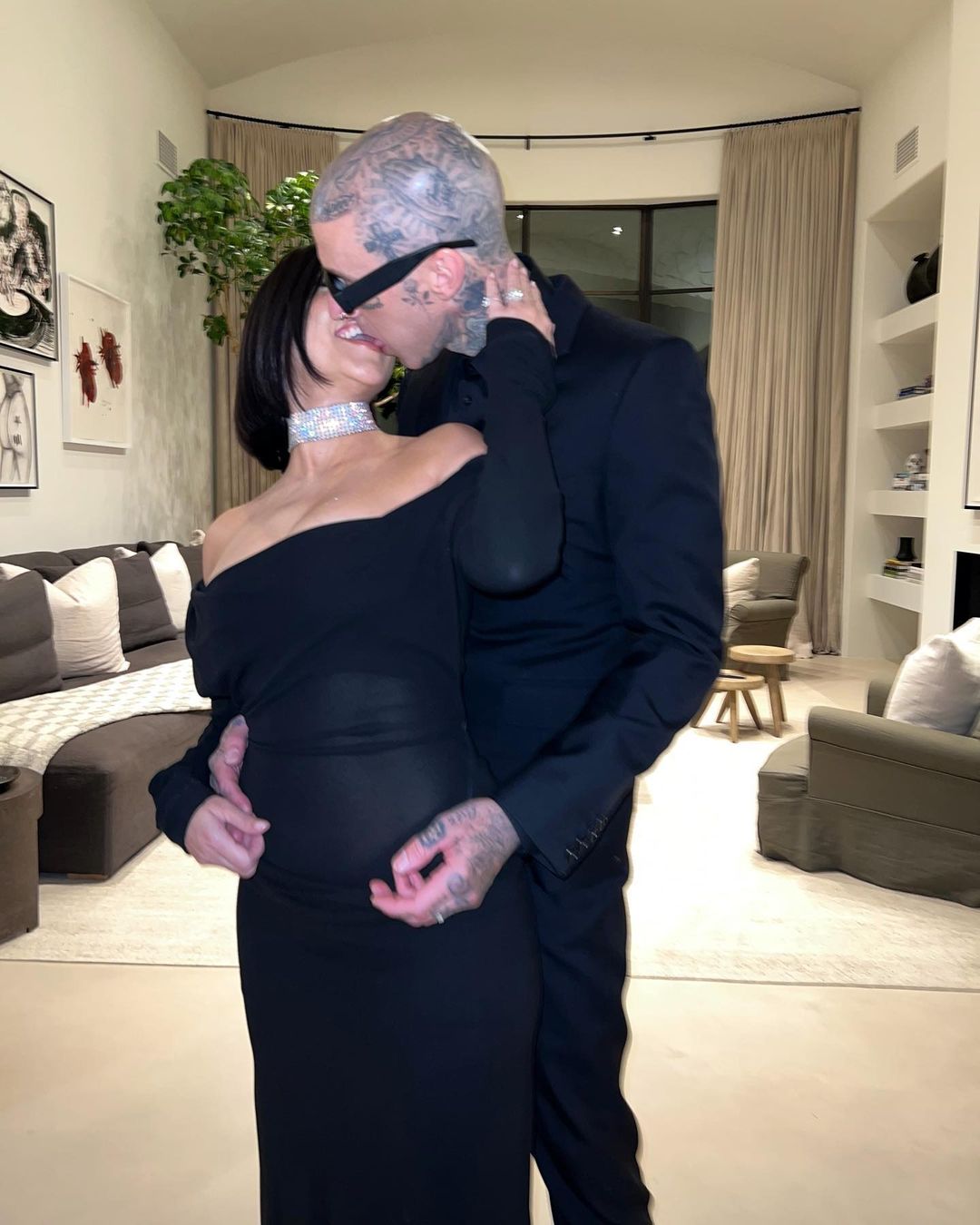Kourtney Kardashian's post on her Instagram page