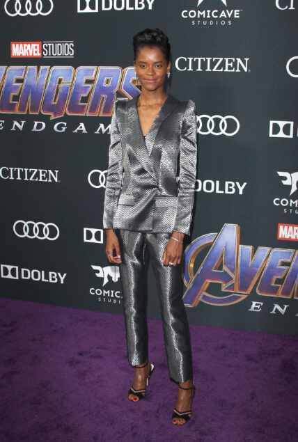 Letitia Wright, Star of Black Panther: Wakanda Forever, at the Avengers Endgame Premiere.