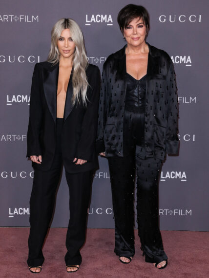 Kris Jenner and Kim Kardashian at the 2017 LACMA Art + Film Gala