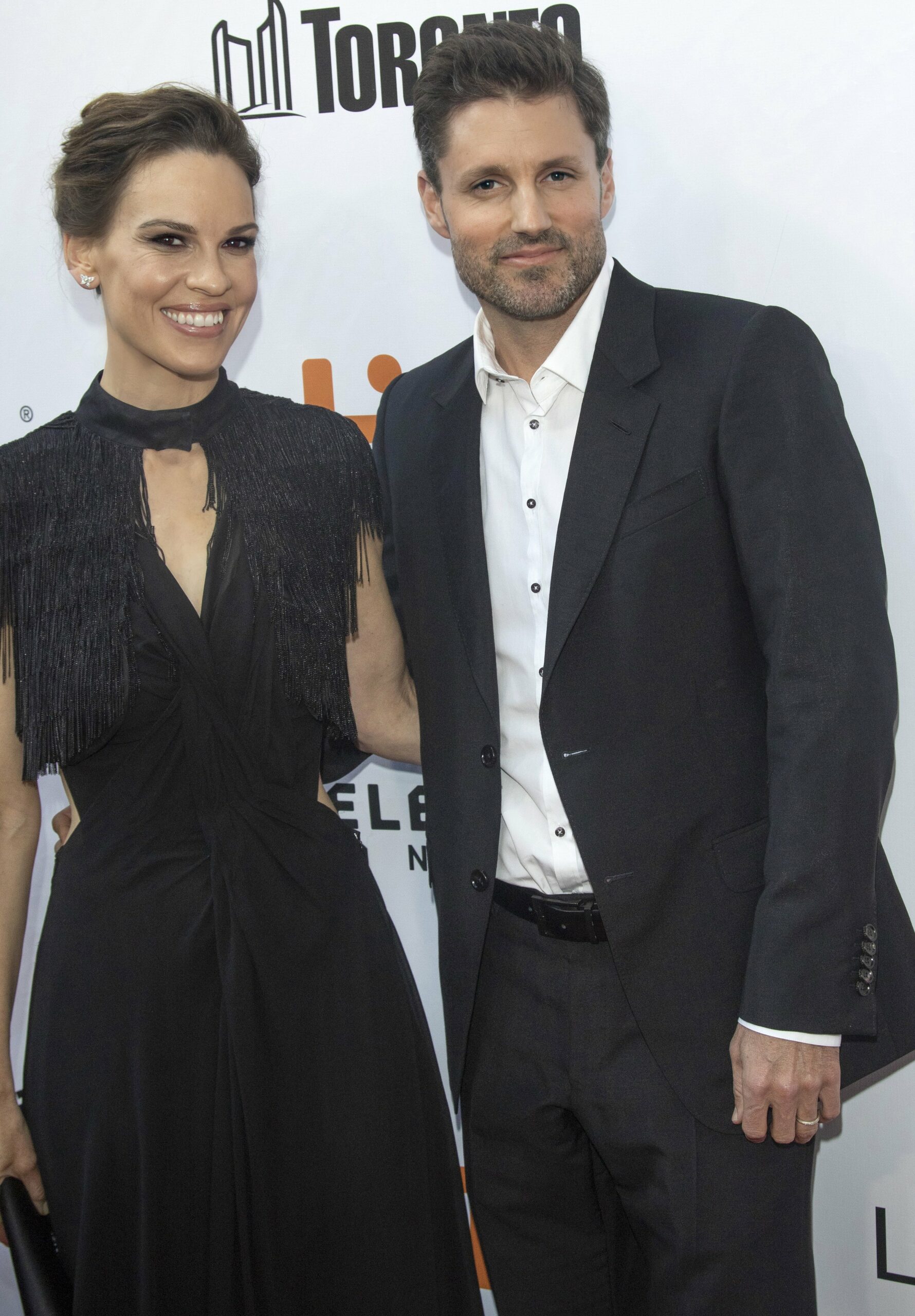 Hilary Swank & Philip Schneider at the 2018 American Music Awards