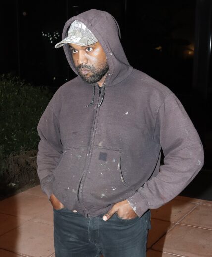 Kanye West leaving the gym in Los Angeles