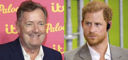 Portraits of Piers Morgan and Prince Harry