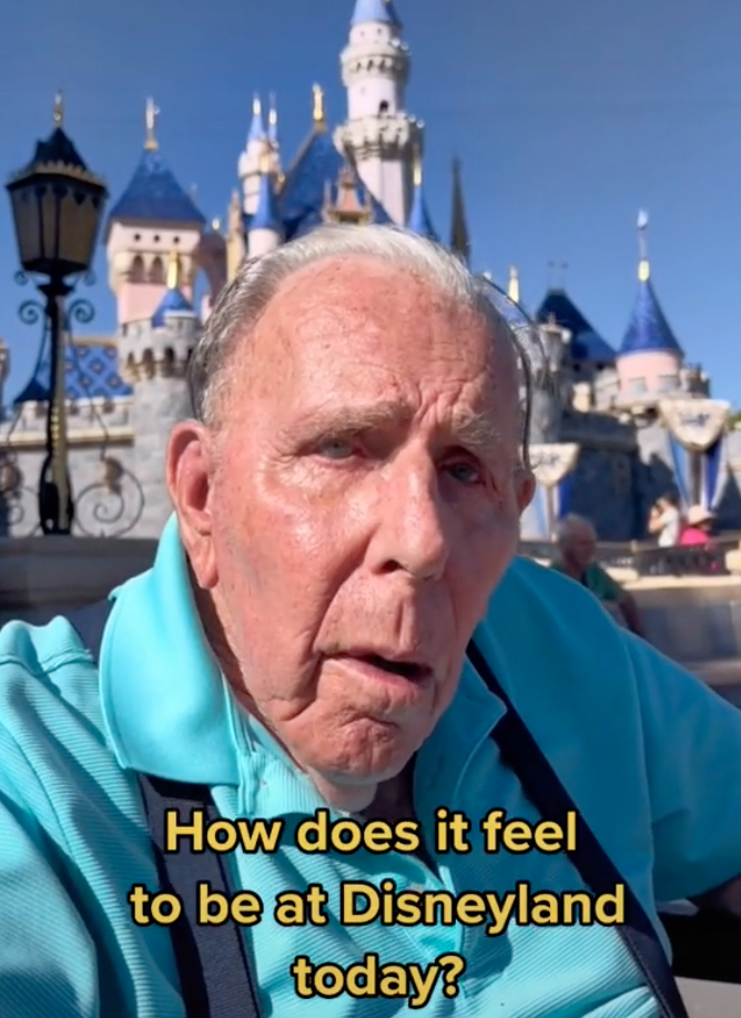 William Goode visiting Disneyland