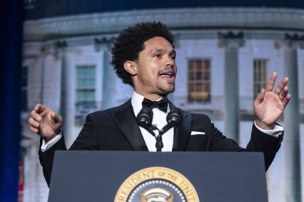The Daily Show host Trevor Noah speaks at The White House