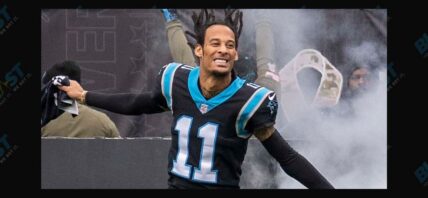 Robbie Anderson playing for the Carolina Panthers