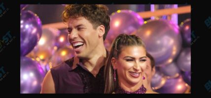 Joseph Baena and his pro dancer Daniella Karagach