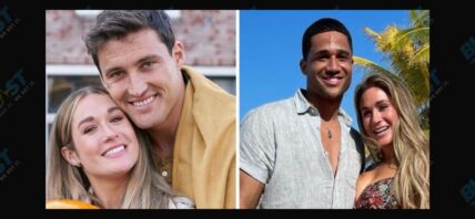 Rachel Recchia and Tino Franco (left) Rachel Recchia and Aven Jones (right)