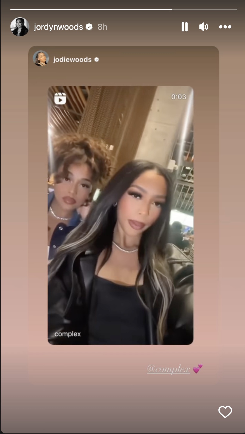 Jordyn Woods And Look-Alike Baby Sister Channel Cardi B In Ride Or Die Post