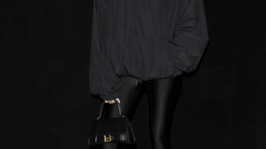 Khloe Kardashian shows off her striking figure in Balenciaga while in Paris