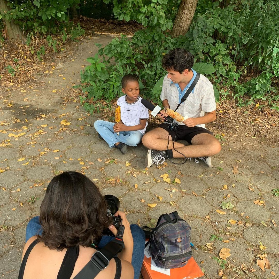 Julian Shapiro-Barnum and Tariq "Corn Kid"