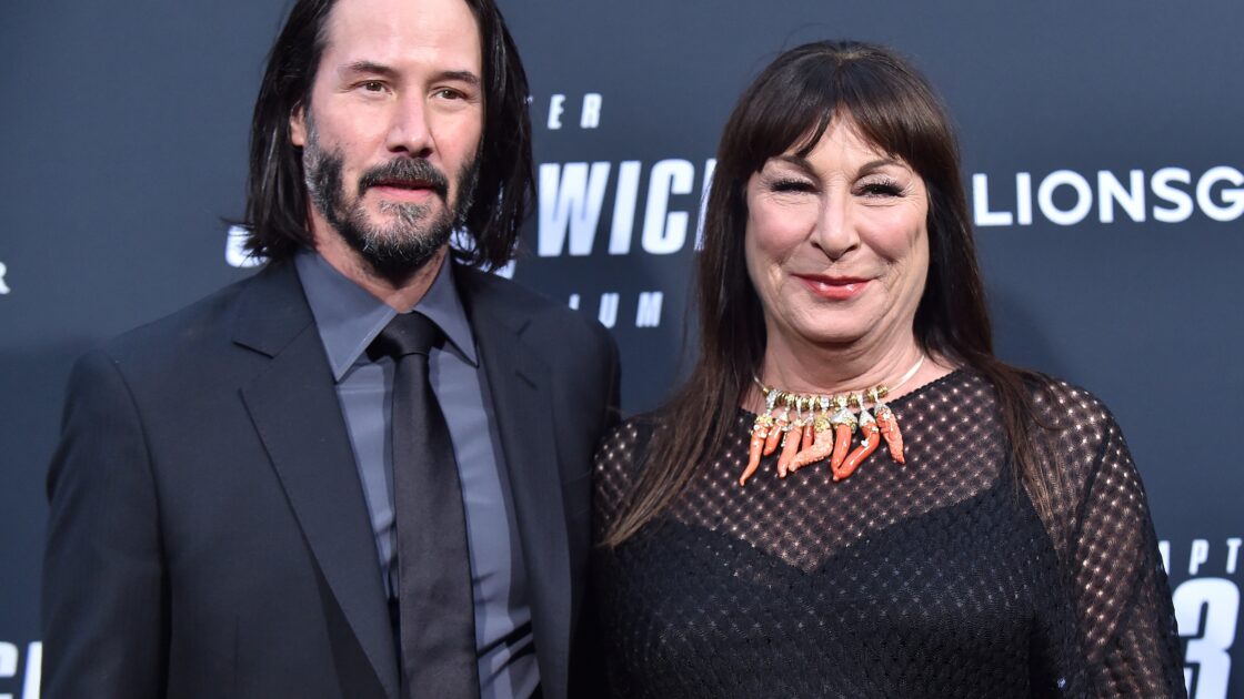 Anjelica Huston with Keanu Reeves at John Wick: Chapter 3 - Parabellum' L.A. Special Screening