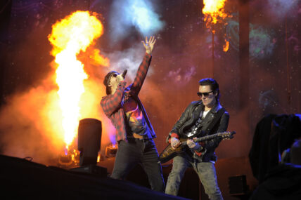Avenged Sevenfold performing at Download Festival