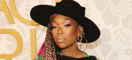 Brandy Norwood at 2019 Black Girls Rock! Awards red carpet arrivals in Newark, NJ