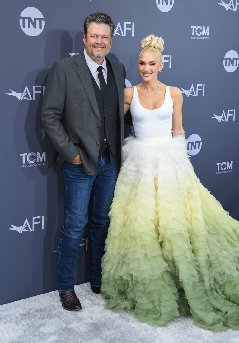 Blake Shelton and Gwen Stefani at the 48th AFI Life Achievement Award