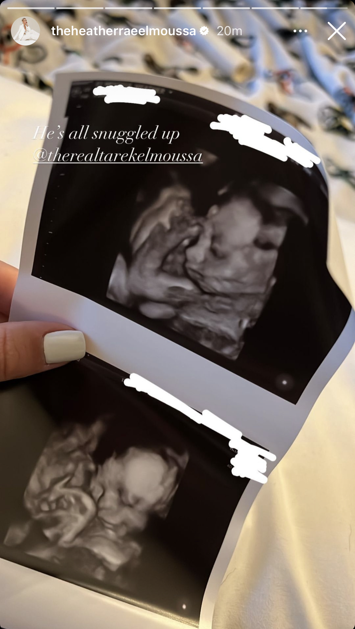 Heather Rae Young's post on her Instagram page